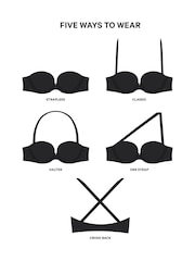 Zwart - Victoria's Secret lichtgevoerde strapless beha - Image 4 of 4
