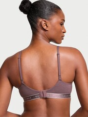 Victoria's Secret Cocoa Blush Purple Logo Band Non Wired Lightly Lined Bra - Image 2 of 4