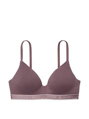 Victoria's Secret Cocoa Blush Purple Logo Band Non Wired Lightly Lined Bra - Image 4 of 4