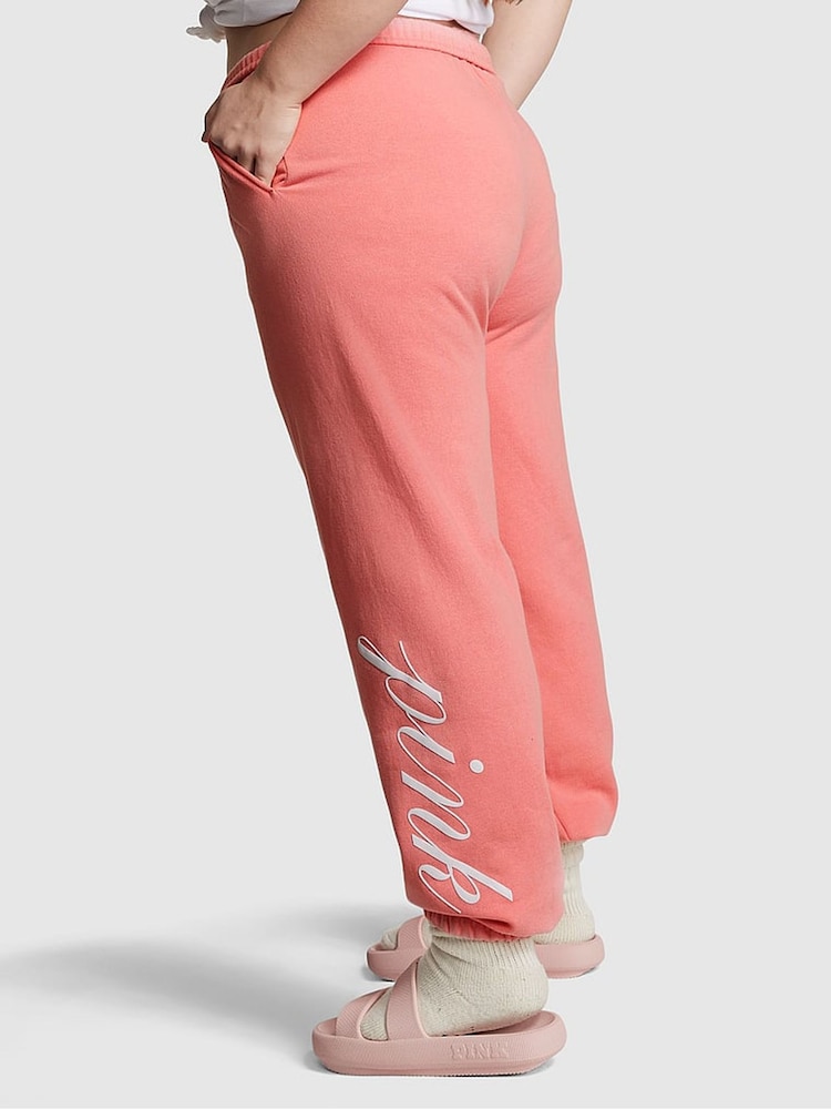 Victoria's Secret PINK Passion Pink Fleece Joggers - Image 2 of 3 Victoria's Secret PINK Passion Pink Fleece Joggers - Image 2 of 3