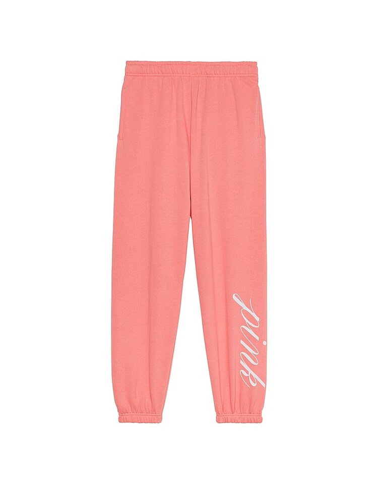 Victoria's Secret PINK Passion Pink Fleece Joggers - Image 3 of 3 Victoria's Secret PINK Passion Pink Fleece Joggers - Image 3 of 3