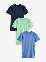 Polo Ralph Lauren Slim Crewneck 100% Cotton T-Shirts 3 Pack - Image 1 of 10