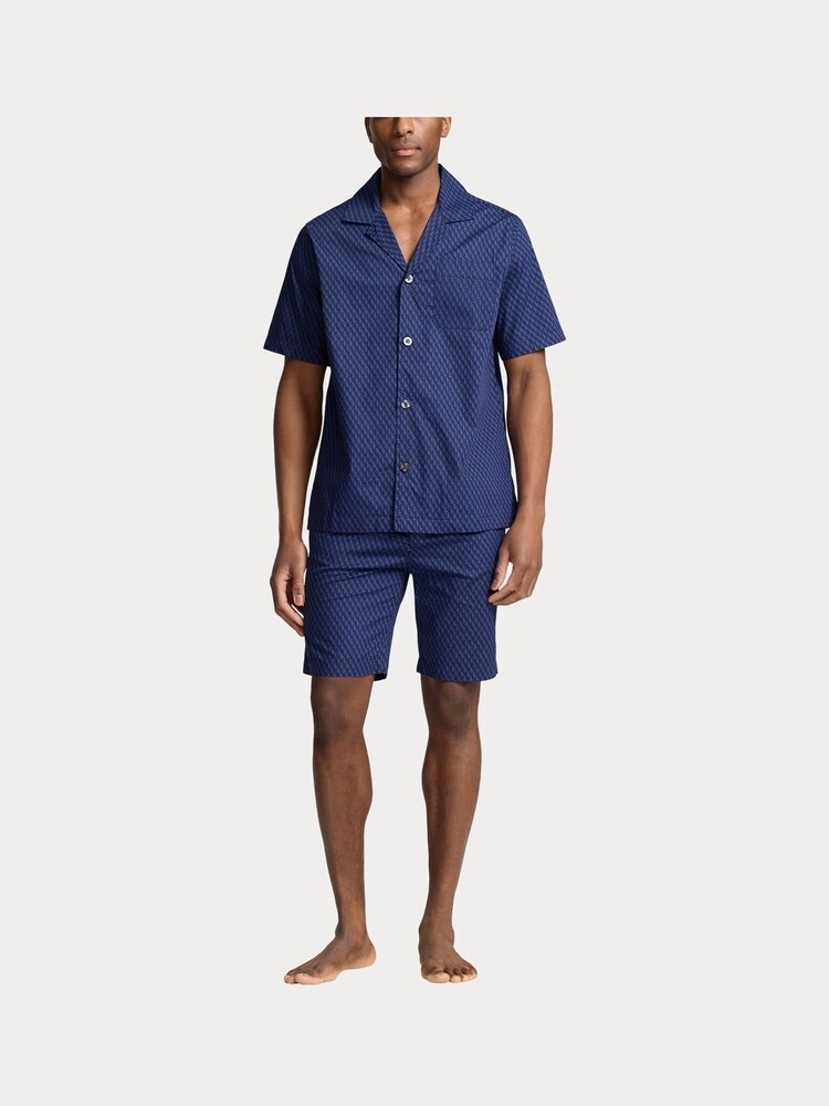 Polo Ralph Lauren All Over Pony Print Pyjama Shorts Set - Image 1 of 7