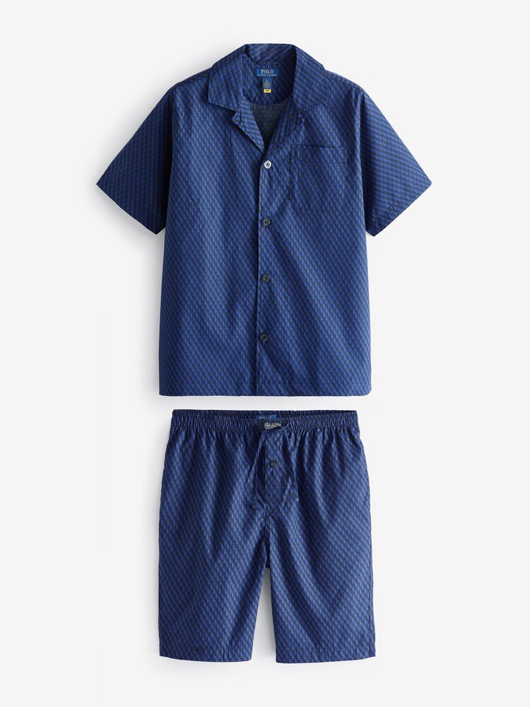 Polo Ralph Lauren All Over Pony Print Pyjama Shorts Set - Image 4 of 7