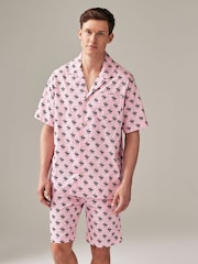 Polo Ralph Lauren All Over Pony Print Pyjama Shorts Set - Image 1 of 7