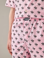 Polo Ralph Lauren All Over Pony Print Pyjama Shorts Set - Image 4 of 7