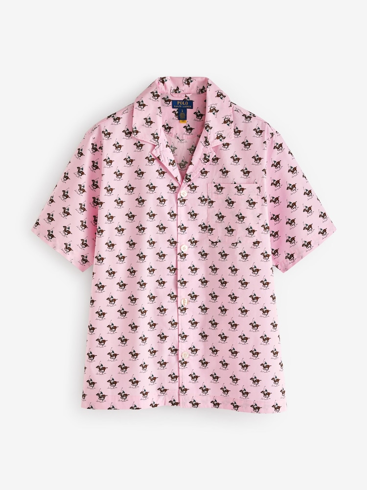 Polo Ralph Lauren All Over Pony Print Pyjama Shorts Set - Image 6 of 7