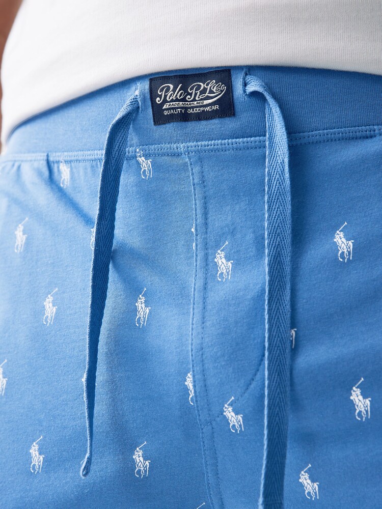 Polo Ralph Lauren Allover Pony Cotton Jersey Sleep Shorts - Image 3 of 4