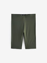 Khaki/Green Jersey Cycle Shorts - Image 6 of 7