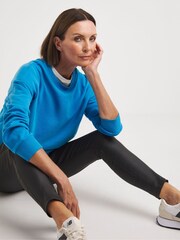 JD Williams Blue Ocean Ribbed Detail Sweater - Image 3 of 4