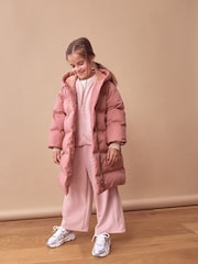 Pink Waterproof Hooded Padded Coat (3-16yrs) - Image 1 of 9