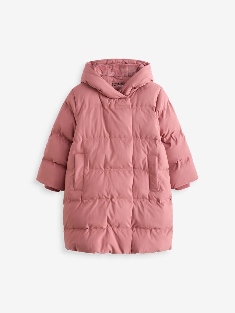 Różowy - Waterproof Hooded Padded Coat (3-16yrs) - Image 5 of 9