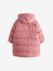 Pink Waterproof Hooded Padded Coat (3-16yrs) - Image 7 of 9