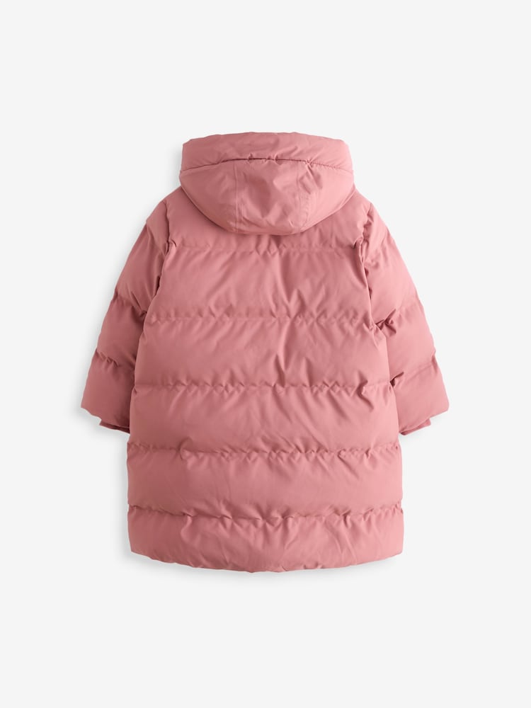 Różowy - Waterproof Hooded Padded Coat (3-16yrs) - Image 7 of 9