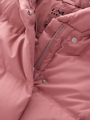 Pink Waterproof Hooded Padded Coat (3-16yrs) - Image 8 of 9