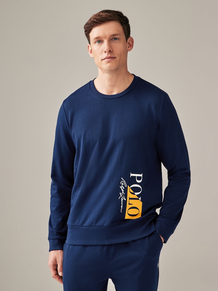 Mornarica - Polo Ralph Lauren Lahka majica s potenco - Slika 1 iz 1 Mornarica - Polo Ralph Lauren Lahka majica s potenco - Slika 1 iz 1