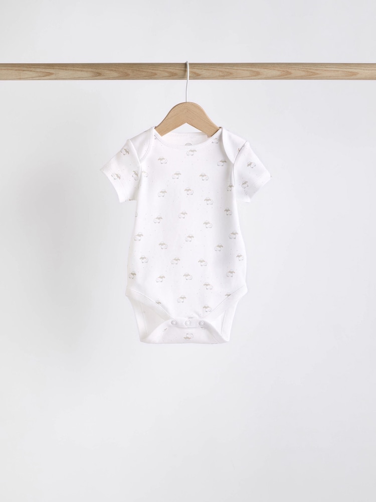 Blanc - Combinaisons bébé à manches courtes - Image 6 of 9