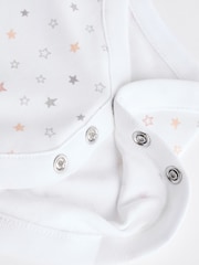 White Delicate Animal Print 5 Pack Long Sleeve Baby Bodysuits - Image 12 of 13