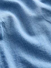 Mid Blue Short Sleeve Lightweight Denim Shirt - Image 6 of 6