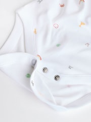 Weiß - Baby Kurzärmelige Bodys - Bild 6 von 7