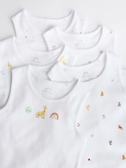 Blanc - Combinaisons pour bébés avec gilet 5 Pack - Image 10 de 12