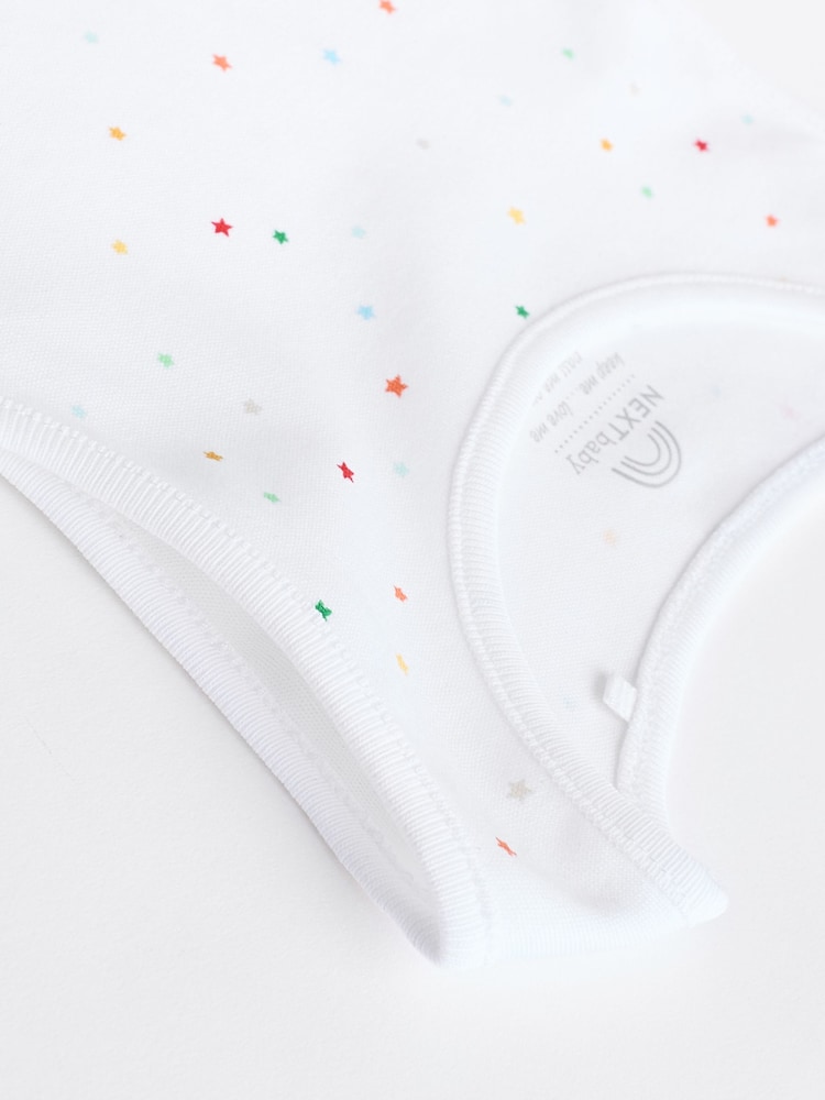 Blanc - Combinaisons pour bébés avec gilet 5 Pack - Image 11 of 12