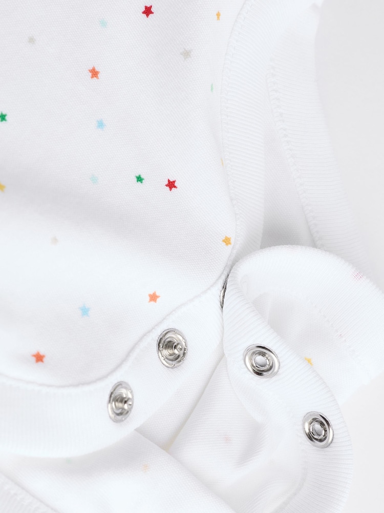Blanc - Combinaisons pour bébés avec gilet 5 Pack - Image 12 of 12