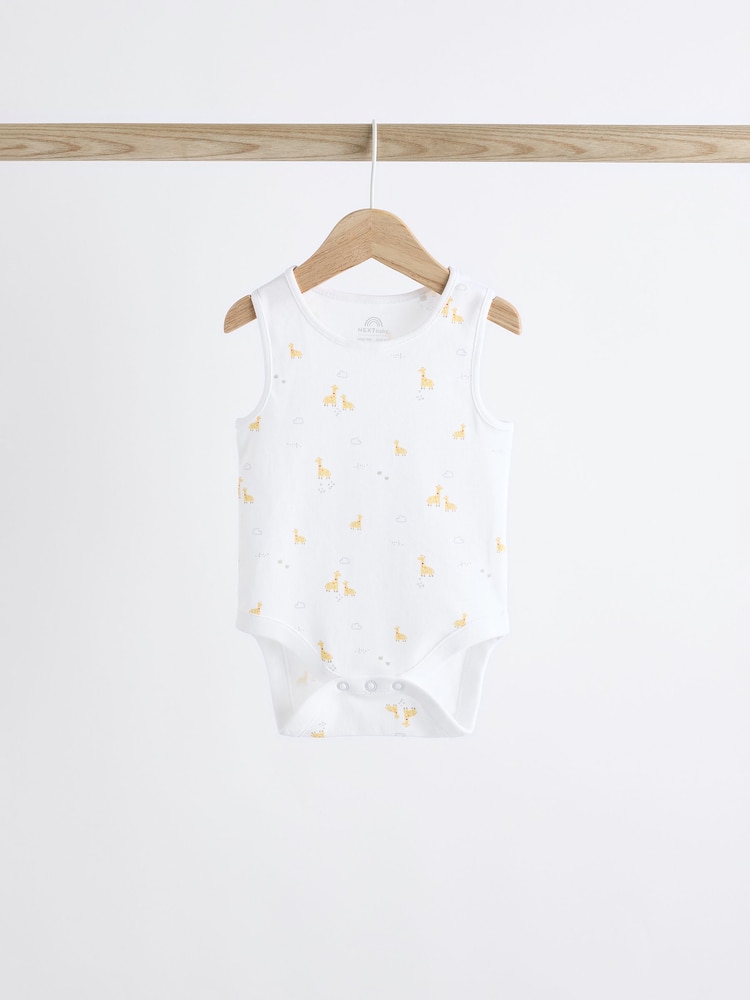 Blanc - Combinaisons pour bébés avec gilet 5 Pack - Image 3 of 12
