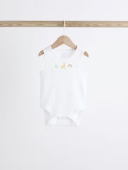 Blanc - Combinaisons pour bébés avec gilet 5 Pack - Image 4 de 12
