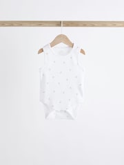 Blanc - Combinaisons pour bébés avec gilet 5 Pack - Image 5 de 12