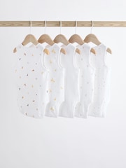 Blanc - Combinaisons pour bébés avec gilet 5 Pack - Image 7 de 12