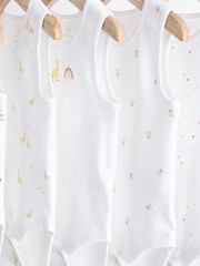 Blanc - Combinaisons pour bébés avec gilet 5 Pack - Image 9 de 12
