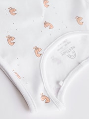 White Delicate Animal Baby Vest Bodysuits 5 Pack - Image 11 of 12