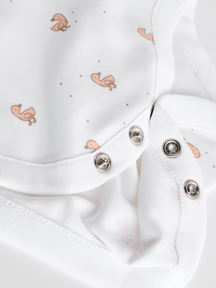 White Delicate Animal Baby Vest Bodysuits 5 Pack - Image 12 of 12