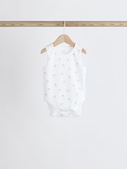White Delicate Animal Baby Vest Bodysuits 5 Pack - Image 6 of 12