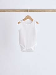 White Delicate Animal Baby Vest Bodysuits 5 Pack - Image 7 of 12