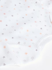 White Delicate Animal Print 7 Pack Long Sleeve Baby Bodysuits - Image 13 of 15