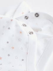 White Delicate Animal Print 7 Pack Long Sleeve Baby Bodysuits - Image 14 of 15