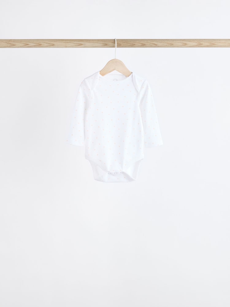 Blanc délicat Animal imprimé - Bodys à manches longues pour bébés - Image 8 of 15