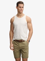 SUPERDRY White Unbrushed Essential Logo Vest - Image 1 of 4