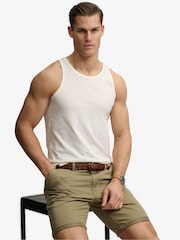 SUPERDRY White Unbrushed Essential Logo Vest - Image 4 of 4