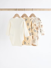 Orange/White Baby Long Sleeve Character Bodysuits 3 Pack - Image 2 of 7