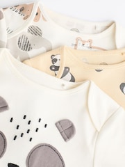 Orange/White Baby Long Sleeve Character Bodysuits 3 Pack - Image 4 of 7