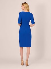 Adrianna Papell Pink Bell Sleeves Tie Front Dress - Image 4 of 6