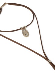 Aela Gold Tone Leaf Boloro Necklace - Image 3 of 3