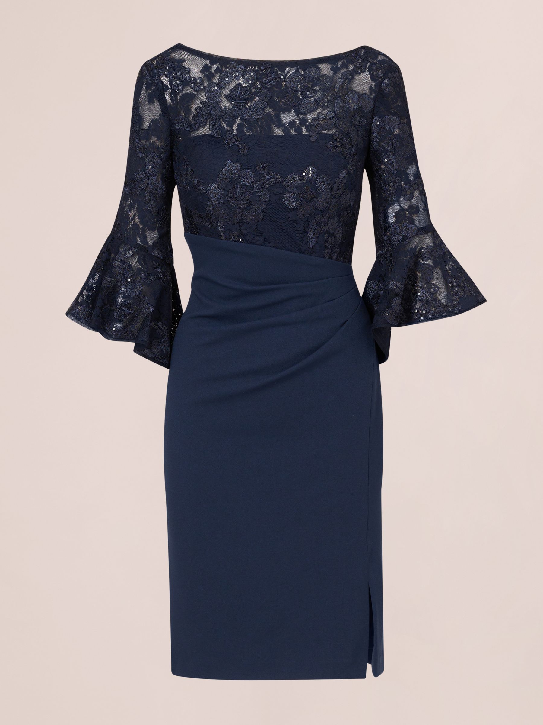 Buy Adrianna Papell Blue Floral Lace Combo Dress from Next