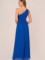 Adrianna Papell One Shoulder Chiffon Gown - Image 2 of 7