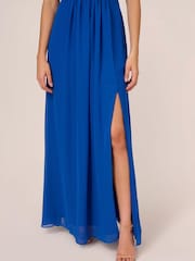 Adrianna Papell One Shoulder Chiffon Gown - Image 5 of 7