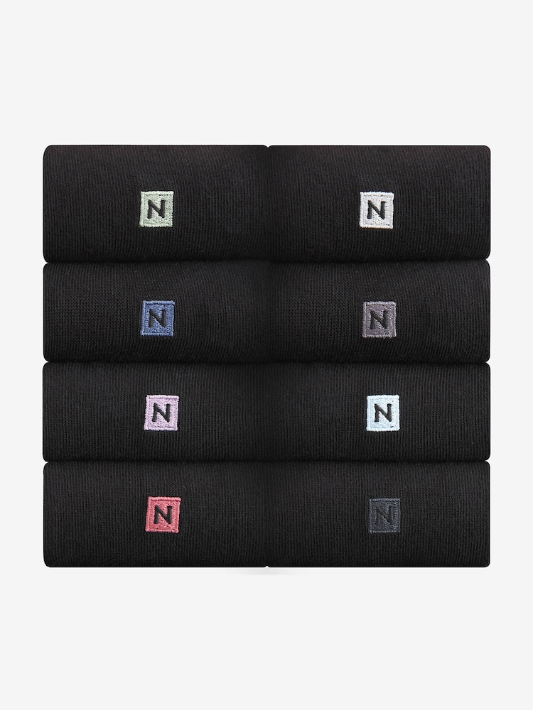 Light Logo Embroidered Lasting Fresh Socks 8 Pack - Image 1 of 10
