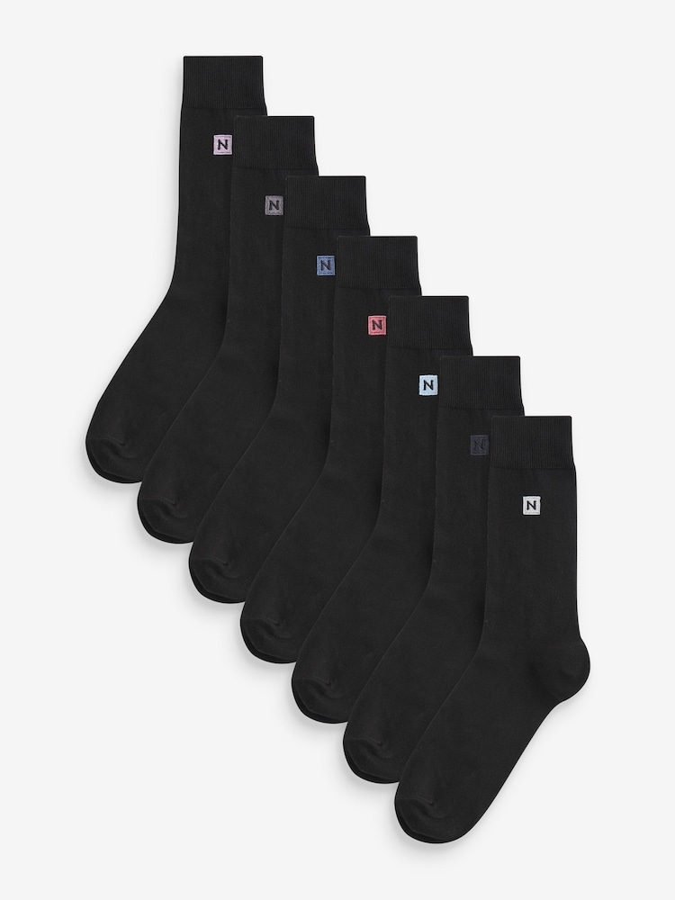 Light Logo Embroidered Lasting Fresh Socks 8 Pack - Image 2 of 10
